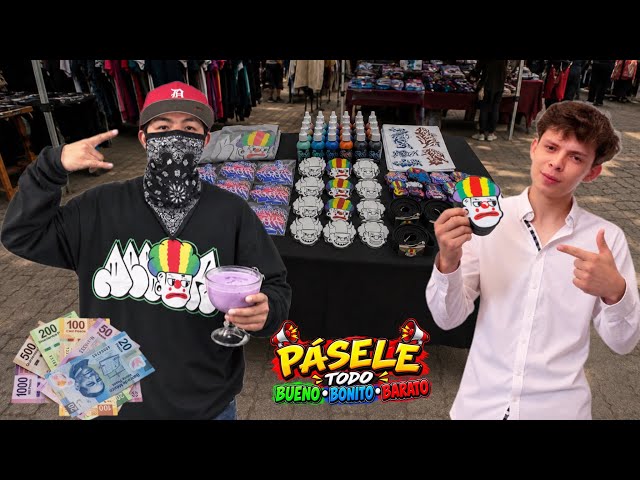 ASÍ ES VENDER EN EL TIANGUIS graffiti carácter mission 