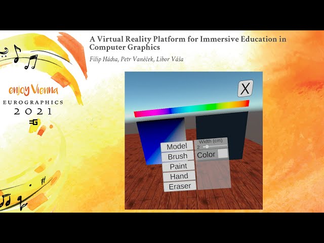 A Virtual Reality Platform for Immersive Education in Computer Graphics | EG'2021 Edu Paper