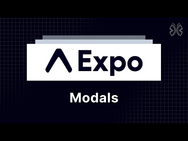 Expo Router Tutorial - 13 - Modals