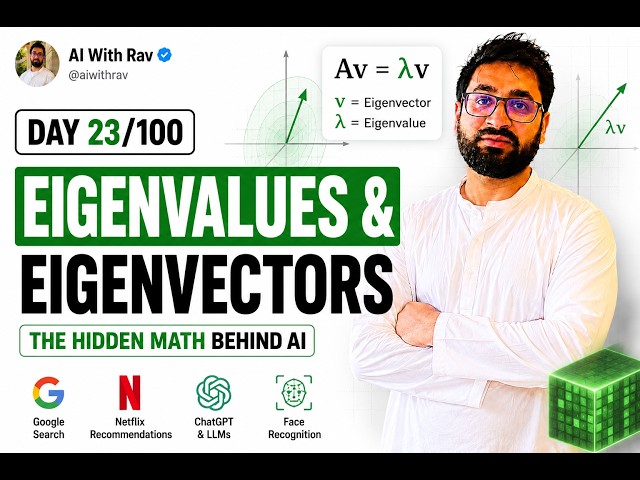 Day 23/100 – Eigenvalues & Eigenvectors 📐🤖