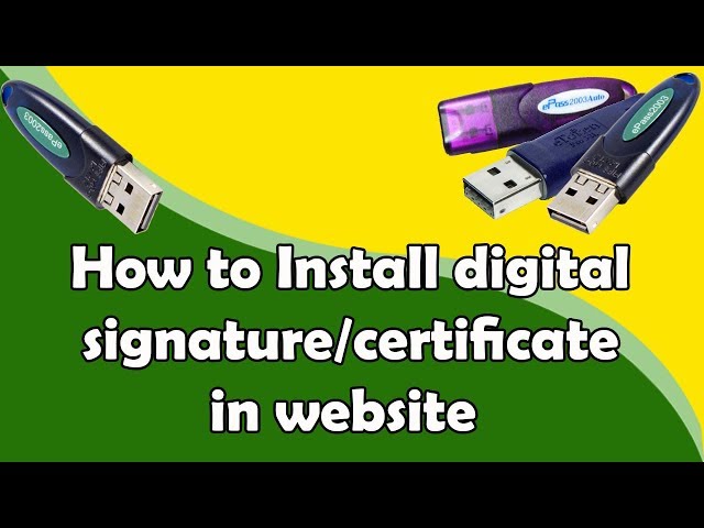 how to install digital signature certificate dongle | dsc kaise install karen | Digital signature