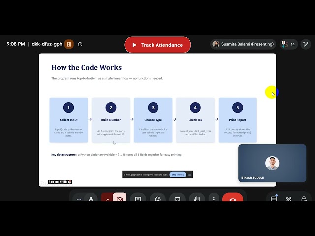 Vehicle Registration System in Python | Student Project Presentation | Code, Flowchart,  Output