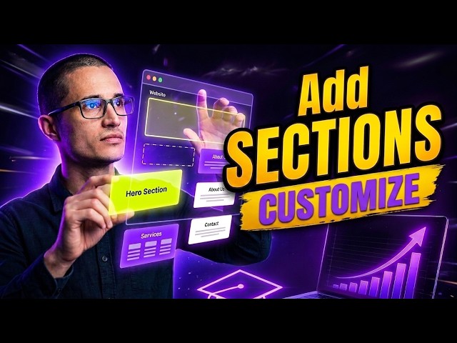 Site Builder: How to Add Sections and Customise Them