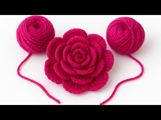 "You Won't Believe How Easy This Crochet Rose Is - Step-by-Step Tutorial"