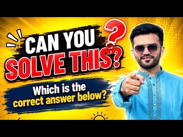🔴🤯🧠✅💯 90% People Fail This Math Puzzle!#live #math #challenge