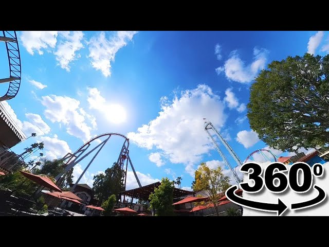 360° VR Exploring Knott's Berry Farm, High Resolution