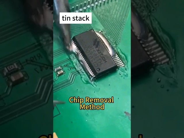 How to remove ic with out soldering gun /ic removing with soldering iron