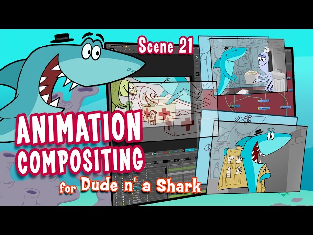 Compositing for Characters - Dude n' a Shark scene 21