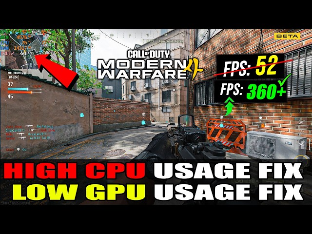 How To FIX High CPU Usage and Low GPU Usage in Modern Warfare 4 Beta (Low FPS) 2026 Guide