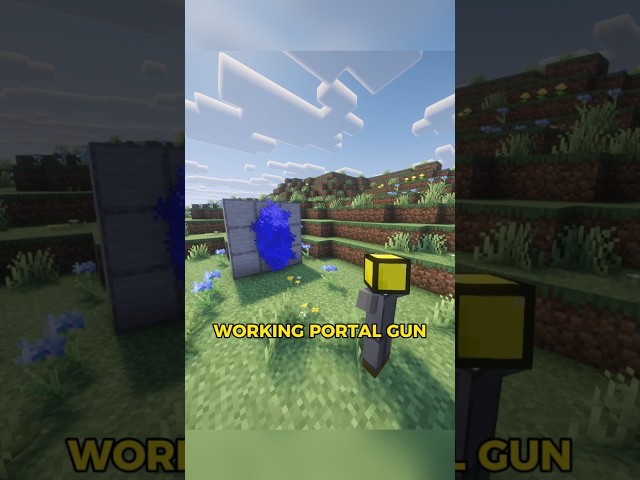 Get A WORKING PORTAL GUN With ONE Command Block