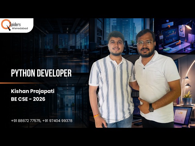 Placement Journey of BE - CS graduated as Python developer | Ahmedabad