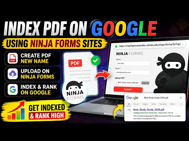 How to Index PDFs on Google Using Ninja Forms Sites (2026)