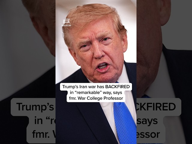 Trump’s Iran war has BACKFIRED in 'remarkable' way, says fmr. War College Professor