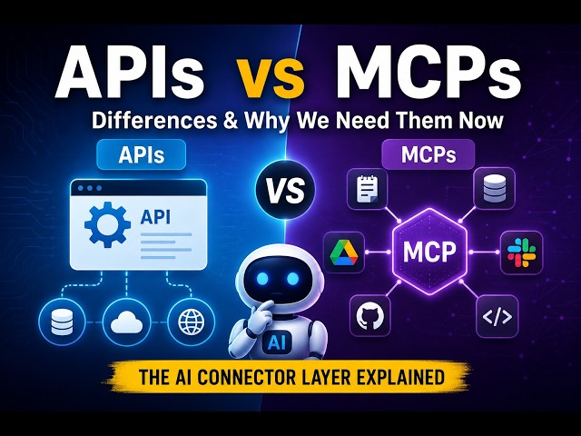 MCP vs API :-  Why MCPs are required
