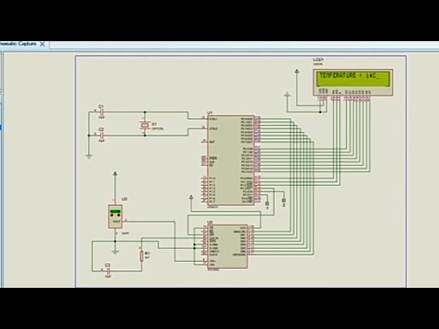 Temperature control : keil_5 and Proteus project, Embedded Systems practical
