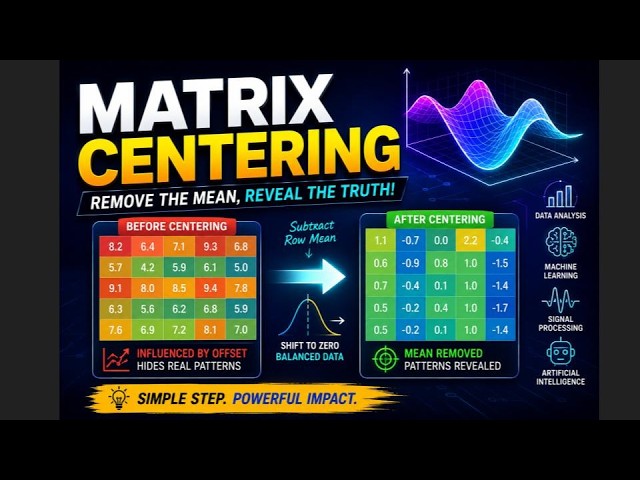 🚀 Unlock the Power of Matrix Centering!📊✨