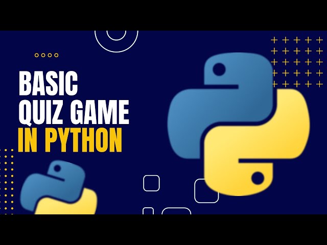 Quiz Game in Python | Complete Beginner Tutorial | 2023