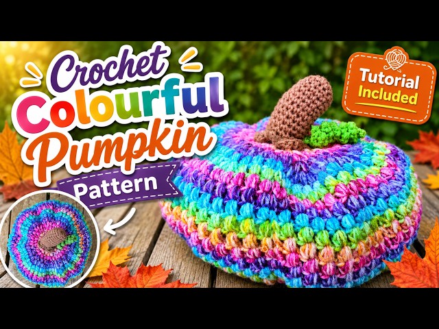 Part 1 of 2 Easy Colour Trending Crochet Pumpkin Tutorial