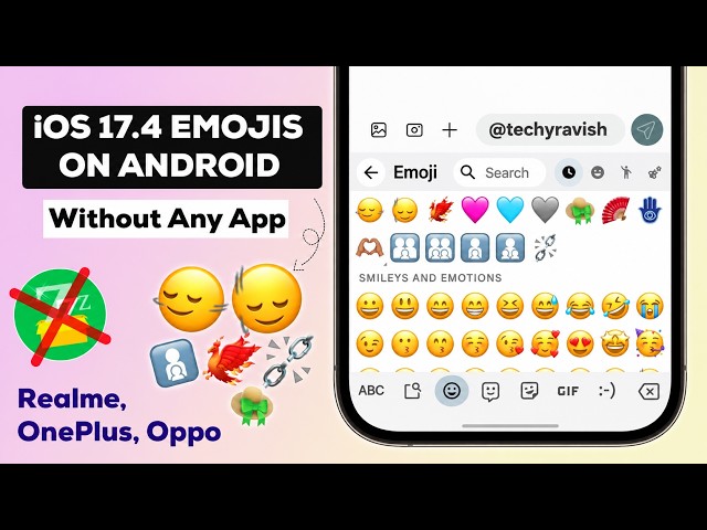 How To Get iOS Emojis On Android 2026 Without Any App | iOS Emojis On Realme, Oppo & OnePlus Phones🔥