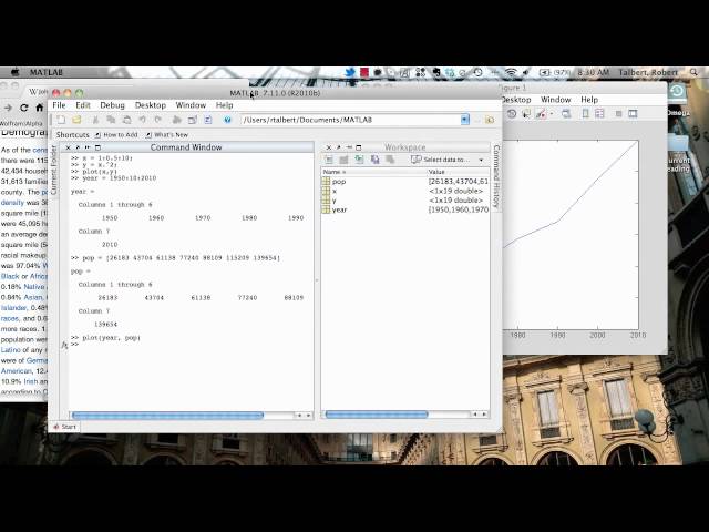 Basic data plotting in MATLAB