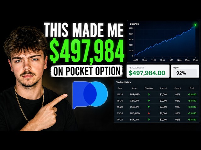 This Made Me $497,984 On Pocket Option | Simple Binary Options Strategy