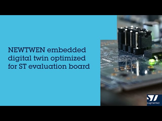 NEWTWEN embedded digital twin optimized for STMicroelectronics evaluation board