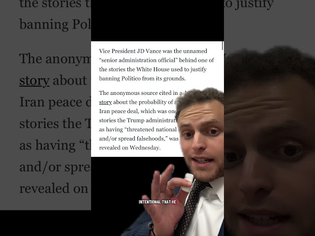 Whoops, JD Vance is outed.