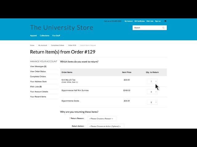 Return Requests and Order Refunds - Manage Store | Bigcommerce University