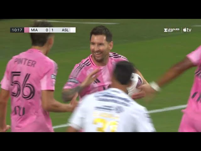 ¡GOLAZO DE MESSI! 🔥 El capitán del Inter Miami empata, anotando su primer gol en esta Leagues Cup