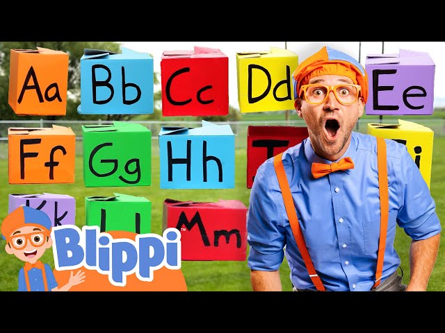 Rainbow ABC Learning with Blippi! | Fun Colors and Animals | Educational Videos for Kids