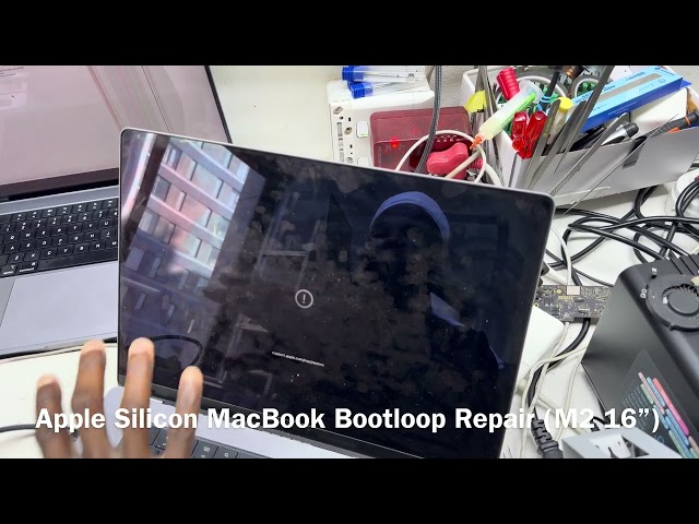 Step-by-step troubleshooting and repair on a 16" M2 boot loop