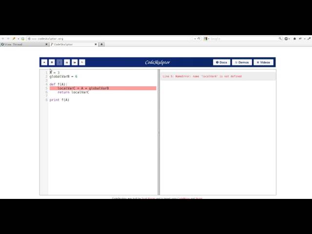 Local Vs. Global Variables In Python