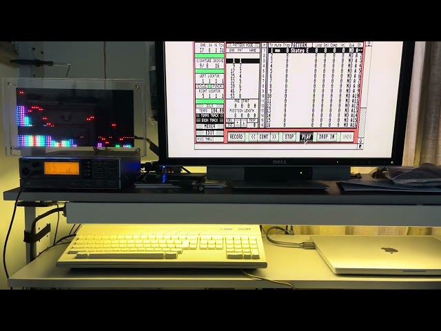 Atari 4160 STE Midi through a Roland Sound card.