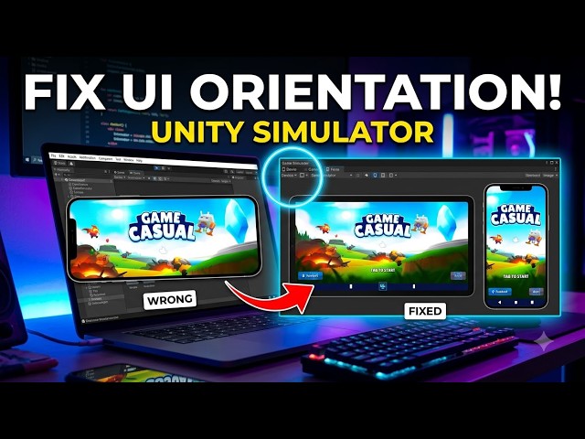 How to Fix UI Orientation in the Unity Simulator || @genzunitydev #youtube