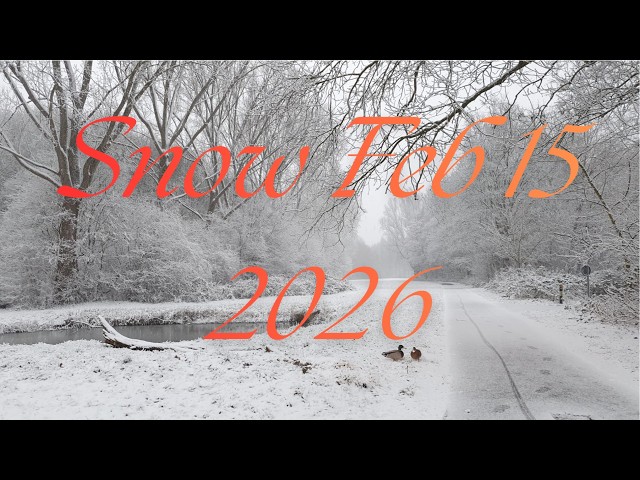 VR180 Driving in snow from start to full coverage