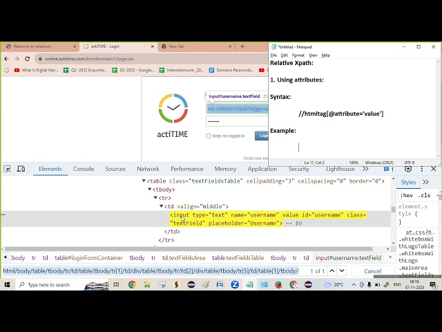 Relative Xpath using attributes and text function