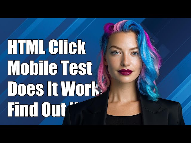 Does HTML's 'onclick' work on mobile devices?