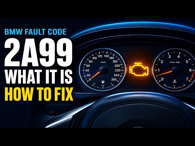 BMW Fault Code 2A99 - What It Means & How To Fix It (Crankshaft/Camshaft Correlation)