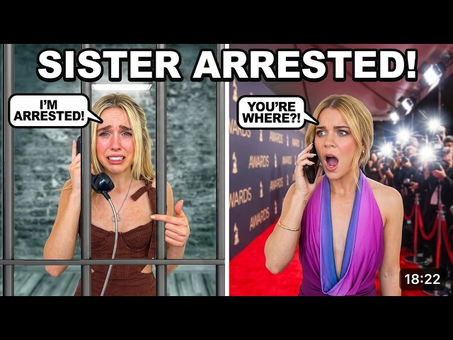 CALLING FROM  "JAIL" PRANK ON MY SISTER!!