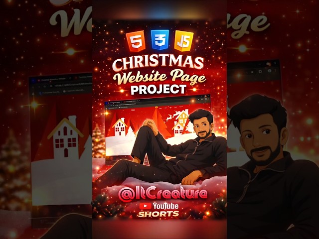 Coding a Christmas Special Website! 🎅🎁 #shorts #coding #webdevelopment #programming