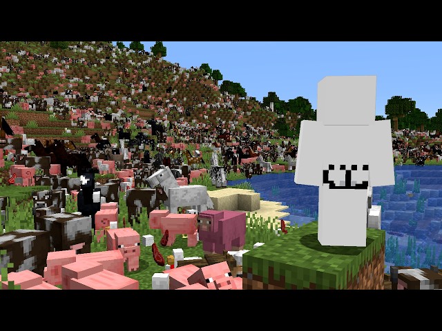 Minecraft, But Its 100x The Spawn Rate