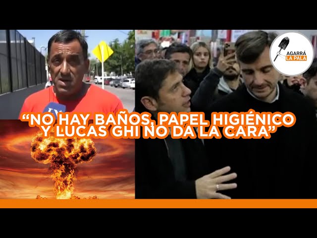 A worker from Morón exploded live on air against the Kuka mayor: "There's no toilet paper..."