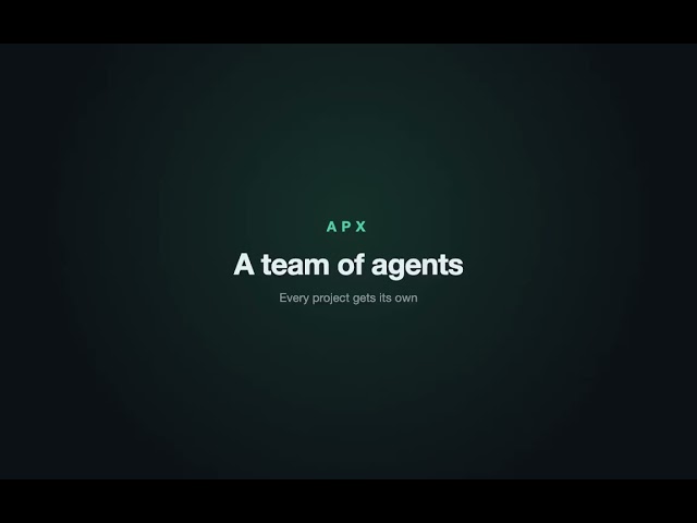APX tutorial: from zero to a team of AI agents
