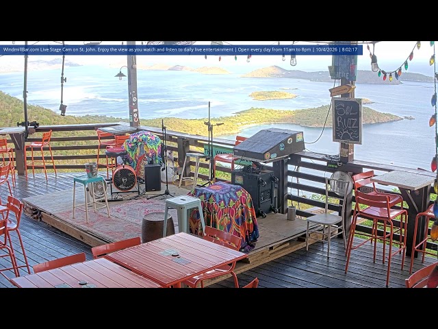Windmill Bar Live Jam Fam Cam - St. John, USVI