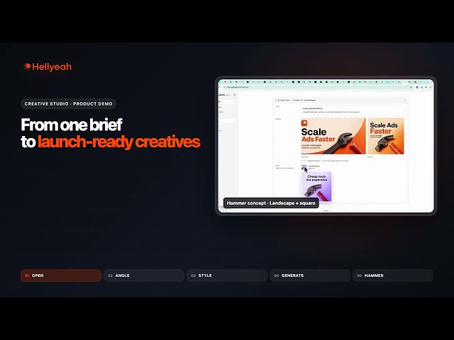 Creative Studio: From One Brief to Launch-Ready Creatives