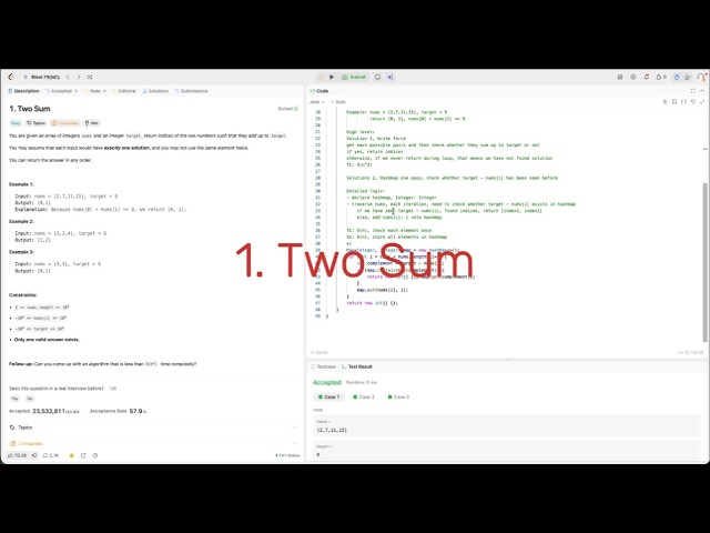 Two Sum - Leetcode 1 - Java