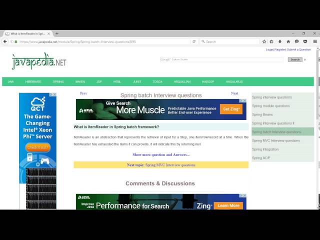 What is ItemReader in Spring batch framework? | javapedia.net