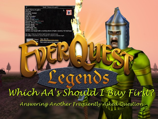 EQ Legends: Which AA's Should I Buy First? A Detailed Explanation