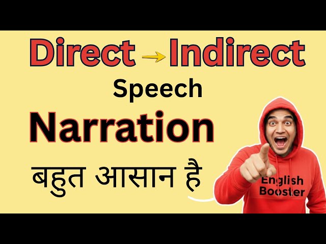Direct and Indirect Speech in English | How to Change Direct speech to Indirect Speech, English Rule