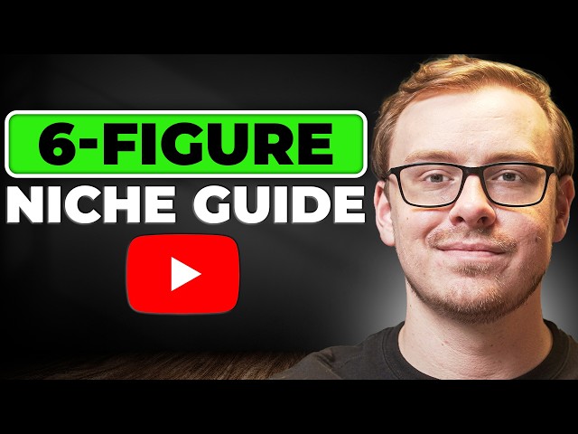 How to Find The PERFECT 6-figure YouTube Niche (Full Course)